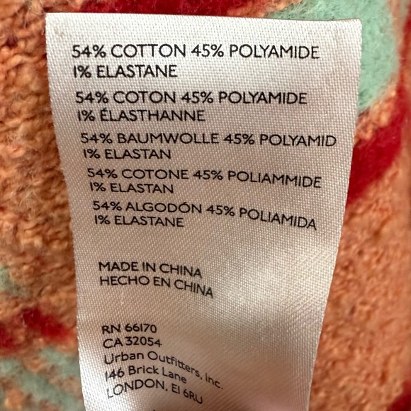 Free People Ruben Oversized Textured Plaid Collared Sweater Boho Pullover M - Picture 10 of 11